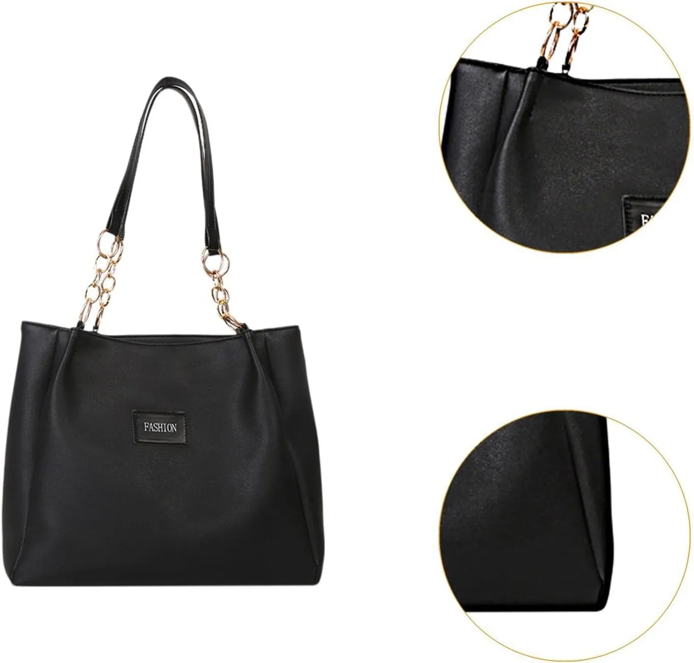 Women Tote Bag PU Leather Shoulder Bag Lightweight Satchel Bag for Party
