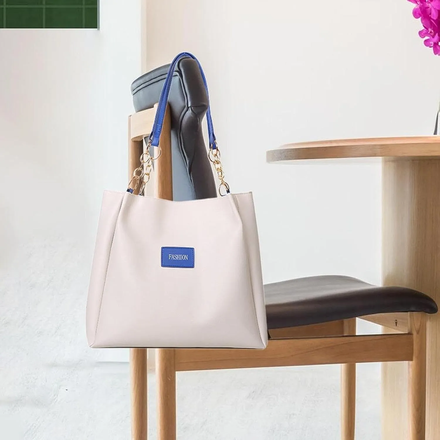 Women Tote Bag PU Leather Shoulder Bag Lightweight Satchel Bag for Party