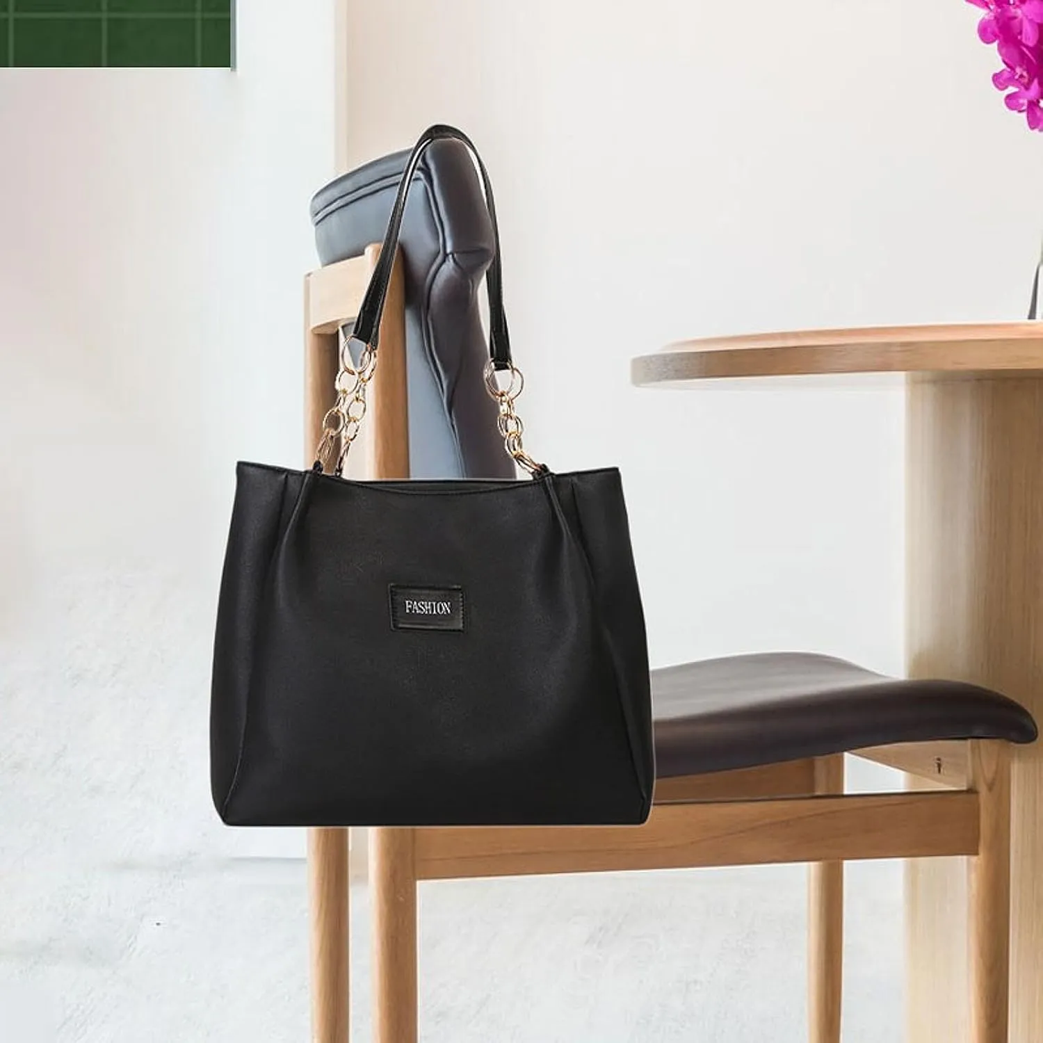 Women Tote Bag PU Leather Shoulder Bag Lightweight Satchel Bag for Party