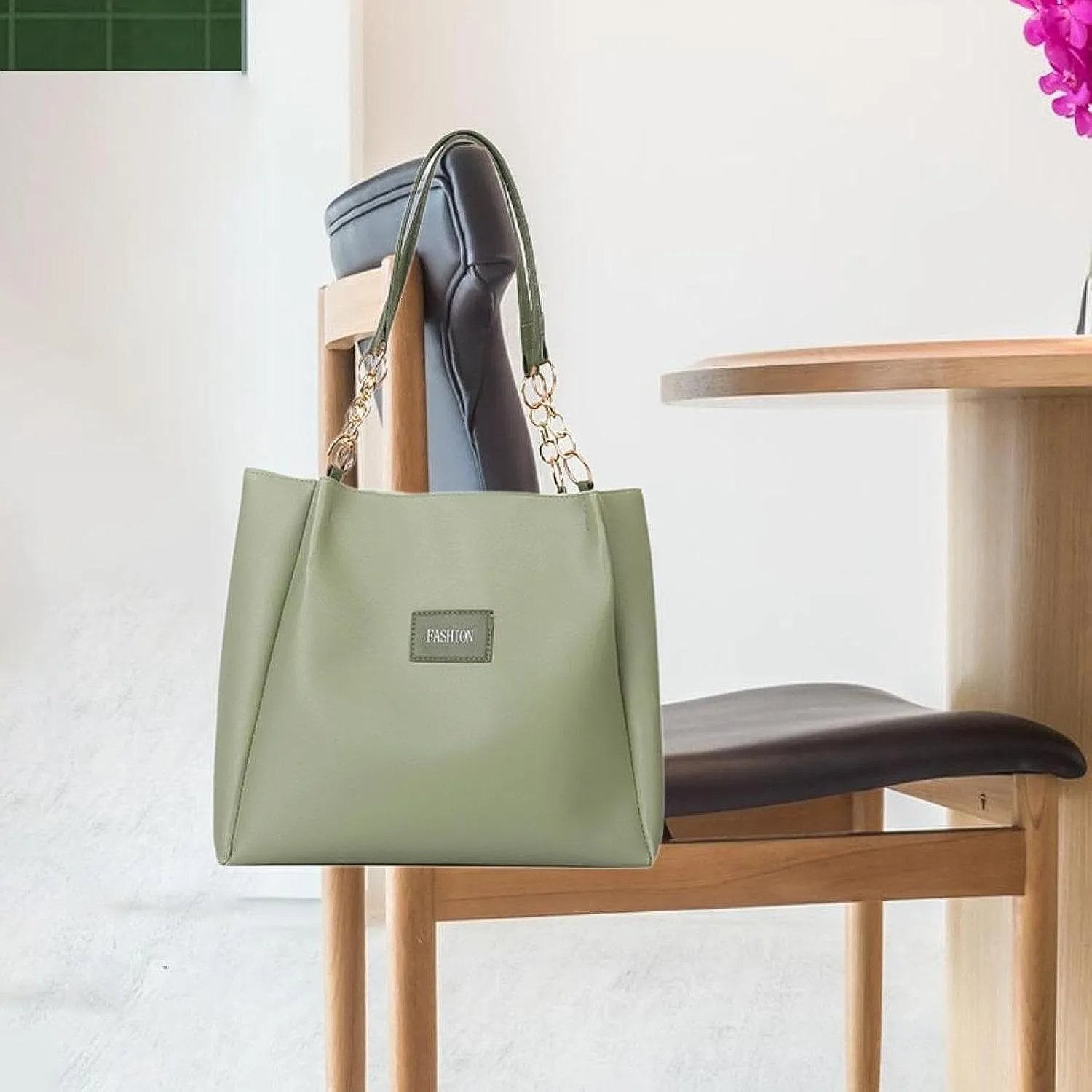 Women Tote Bag PU Leather Shoulder Bag Lightweight Satchel Bag for Party