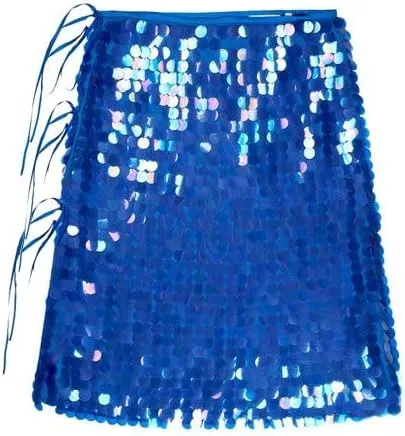 Women Y2k Sequin Long Skirt Sparkly Beaded Floral Maxi Skirt Rhinestone Glitter Midi Skirt Streetwear