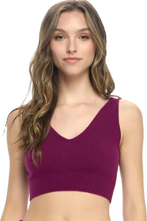 Women's 100% Cashmere Soft Cropped Pajama Tank Top