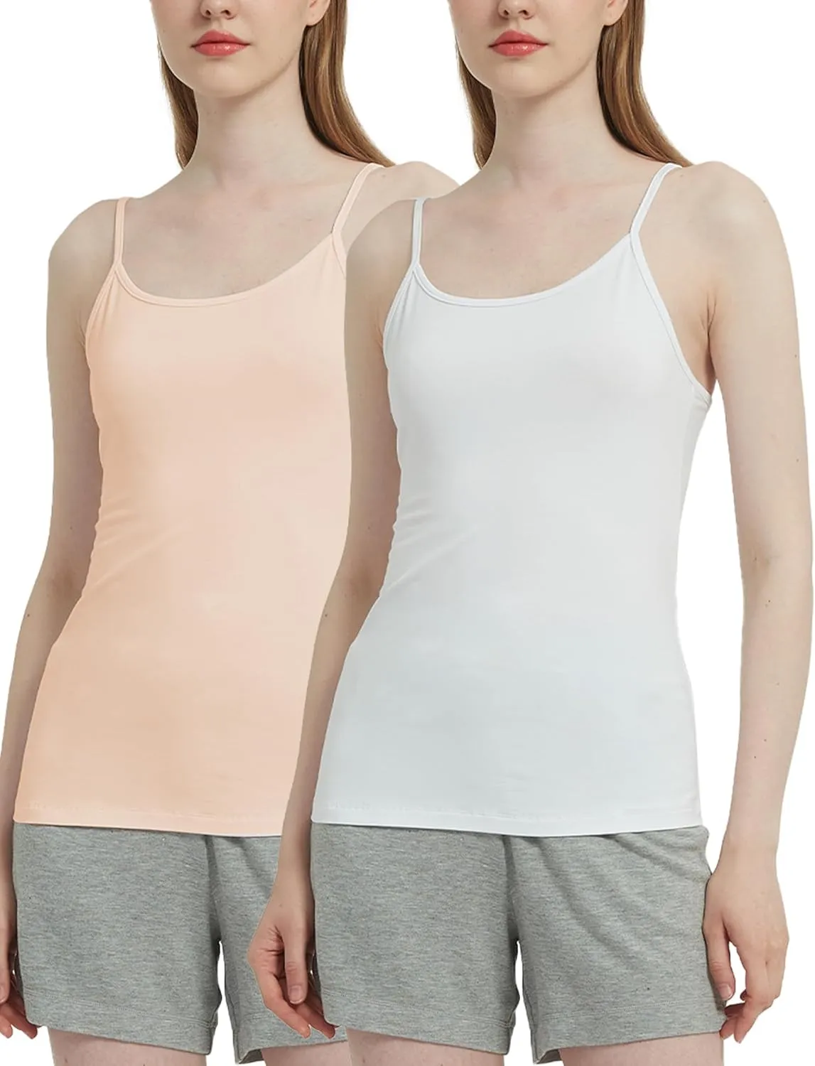 Women's Bamboo Viscose Camisole Undershirt Layering Tank Top