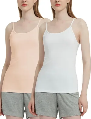 Women's Bamboo Viscose Camisole Undershirt Layering Tank Top