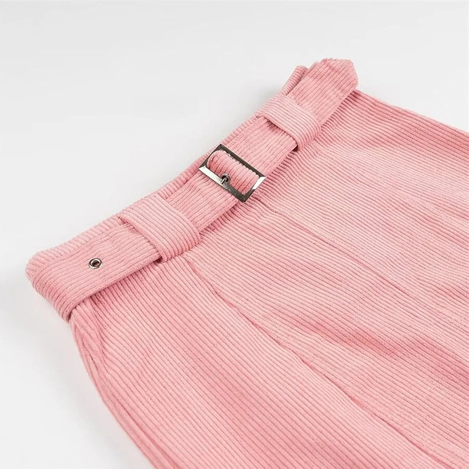 Women's Basic High Waisted Pencil Bodycon Corduroy Solid Short Skirt Casual Fashion Temperament Sexy Elegant Skirts