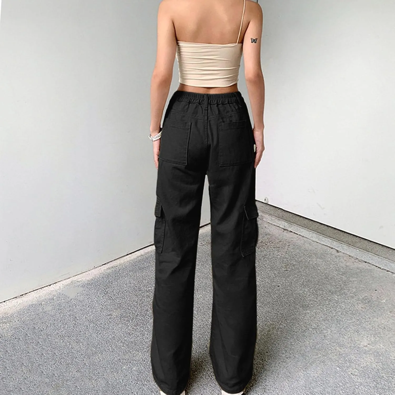 Women's Cinch Bottom Sweatpants High Waisted Casual Workout Athletic Baggy Joggers Lounge Pants with Pockets