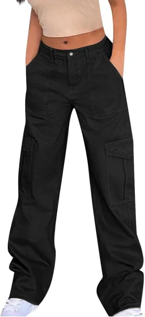 Women's Cinch Bottom Sweatpants High Waisted Casual Workout Athletic Baggy Joggers Lounge Pants with Pockets