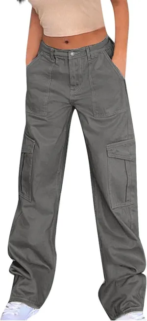 Women's Cinch Bottom Sweatpants High Waisted Casual Workout Athletic Baggy Joggers Lounge Pants with Pockets