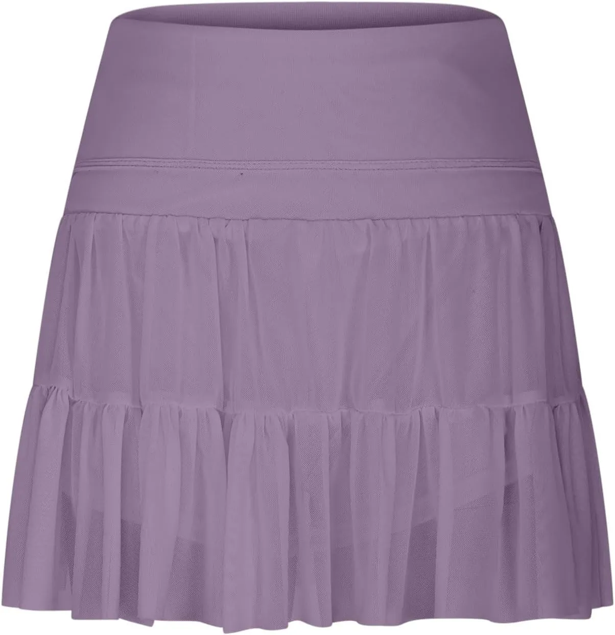 Women's Flowy Mini Skirts Skort High Waisted Pleated Ruffle Tennis Skirt for Summer Athletic Skater Golf Skirts