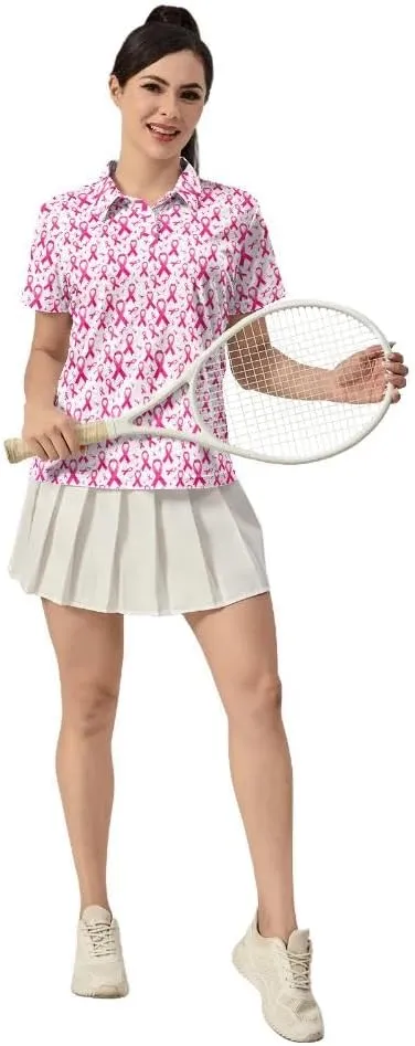 Womens Golf Shirts Moisture Wicking Golf Polo Shirts Quick Dry Short Sleeve for Women Tennis Shirts