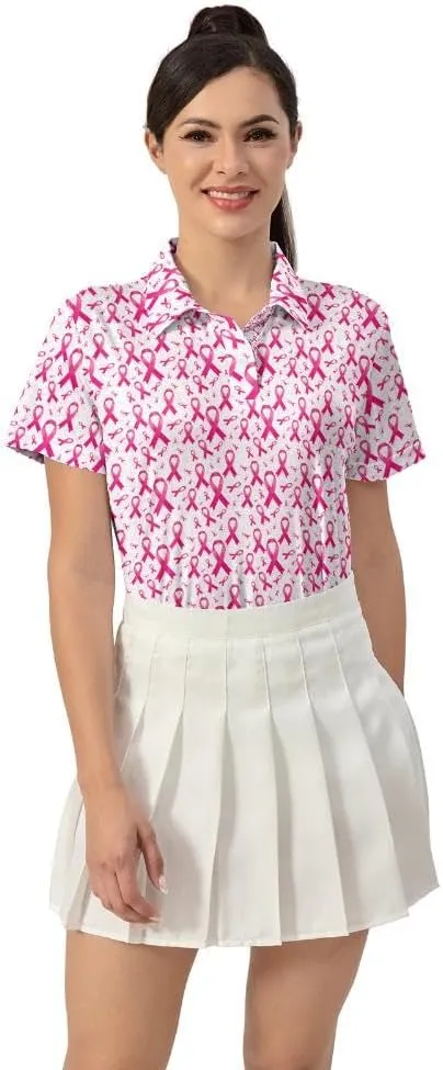 Womens Golf Shirts Moisture Wicking Golf Polo Shirts Quick Dry Short Sleeve for Women Tennis Shirts