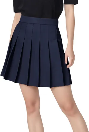 Womens Knee Length Tennis Golf Skirts Summer High Waisted Athletic Workout Skorts Casual Summer Midi Skirt