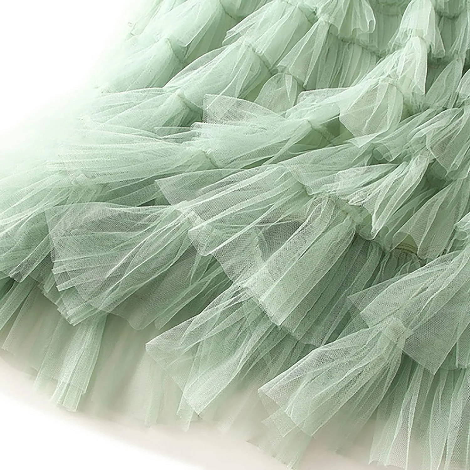 Women's Long Maxi Tulle Skirts A Line Ruffle High Waisted Tiered Layered Mesh Tutu Skirt Petticoat Costumes