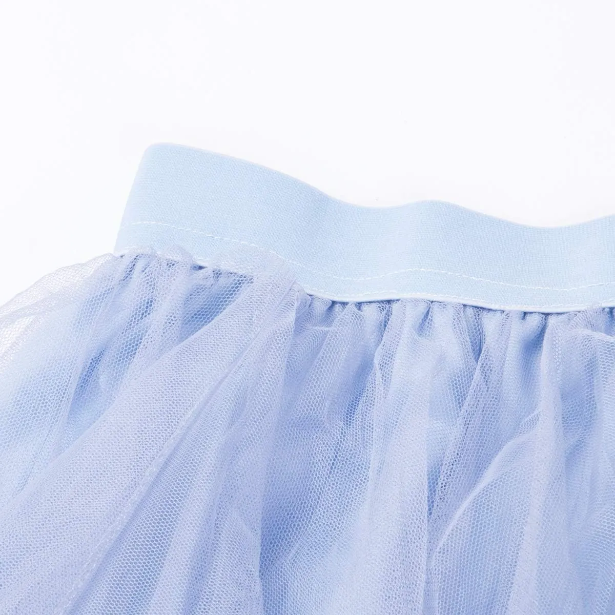Women's Mesh Tulle Skirt Irregular Layered Pleated Ballet Multilayer Asymmetric Midi Tutu Underskirt Streetwear