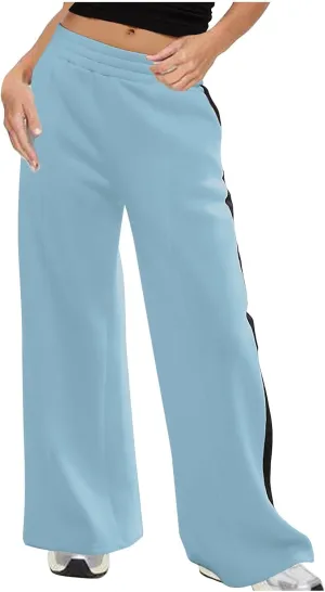 Women's Pants Baggy Sweatpants Wide Leg High Waist Sweatpants Casual Palazzo Pants Plus Size Loose Trousers Comfy Pant