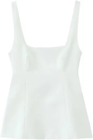 Women's Square Neck Sleeveless Bow-Backed Camisole Top